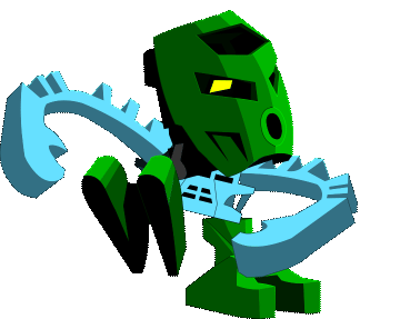 Animation of Tuuli dancing by hopping from one leg to the other, but playing at a really high framerate for comedic effect.